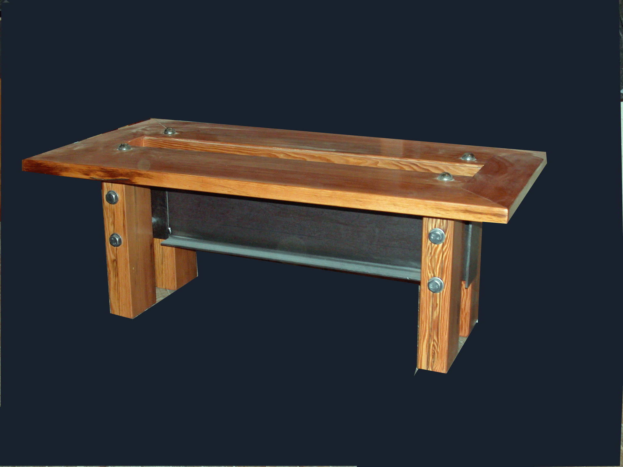 Modern Reclaimed Wood Coffee Table