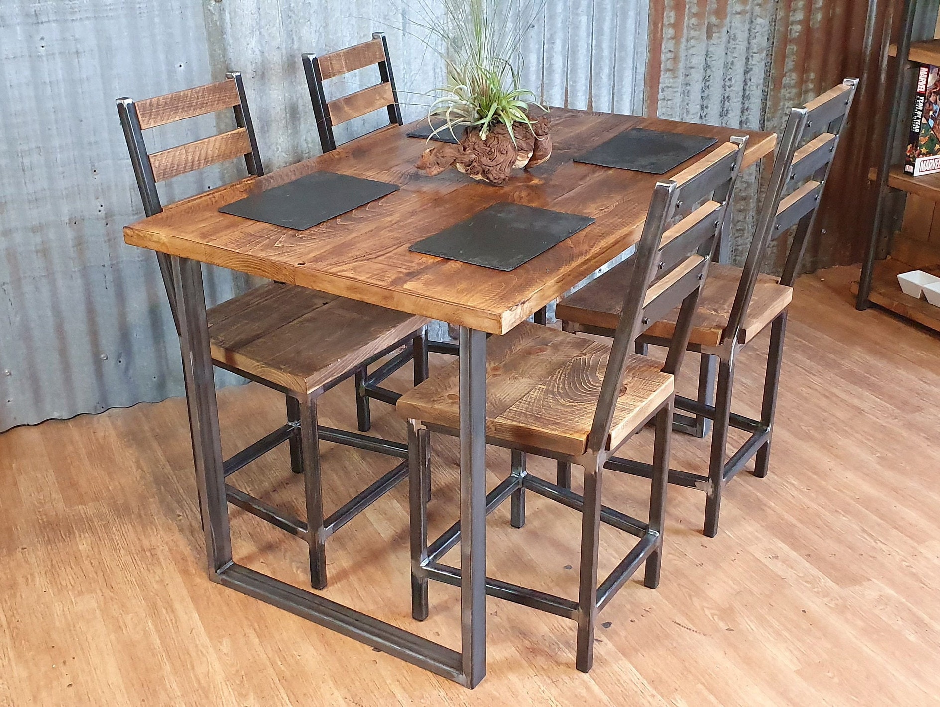 Modern Reclaimed Teak Wood Dining Table