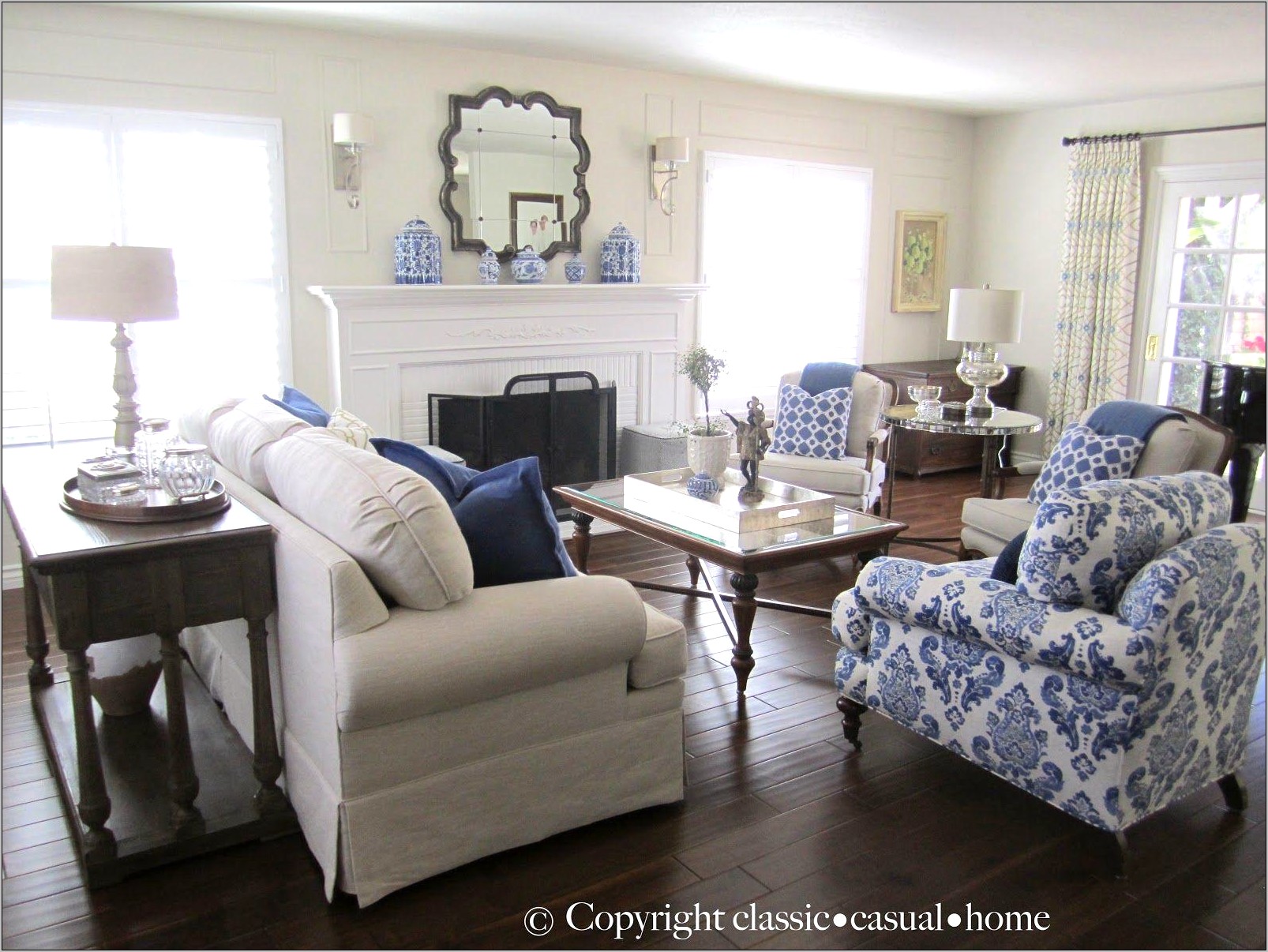 Decorating White Living Room