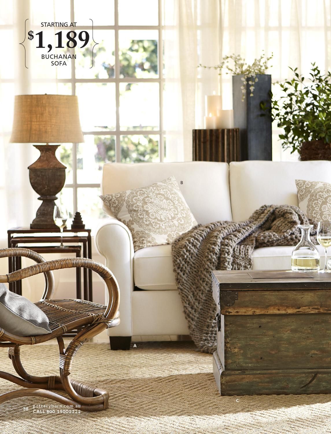 Cozy Up Your Home With A Fall Inspired Living Room From Pottery Barn