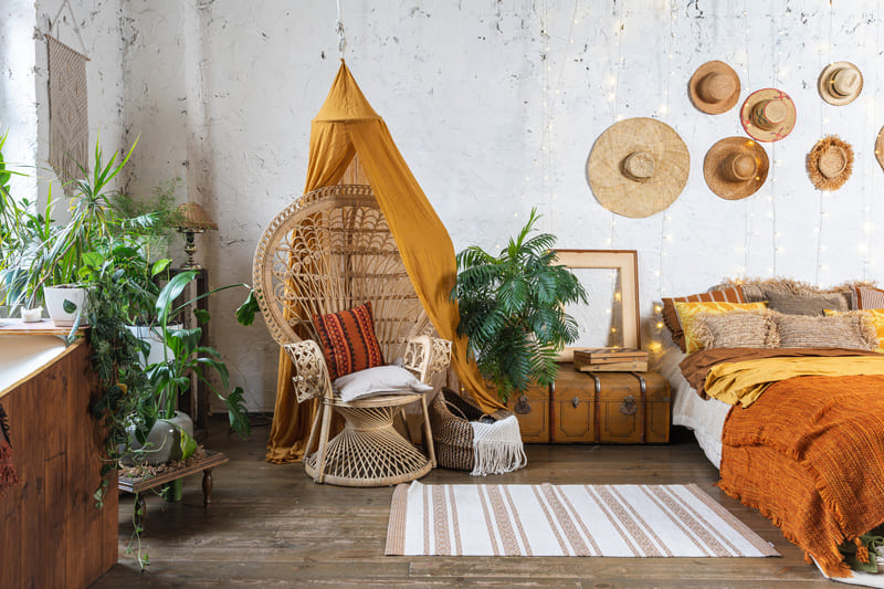 Bringing The Outdoors In: A Rustic Boho Living Room