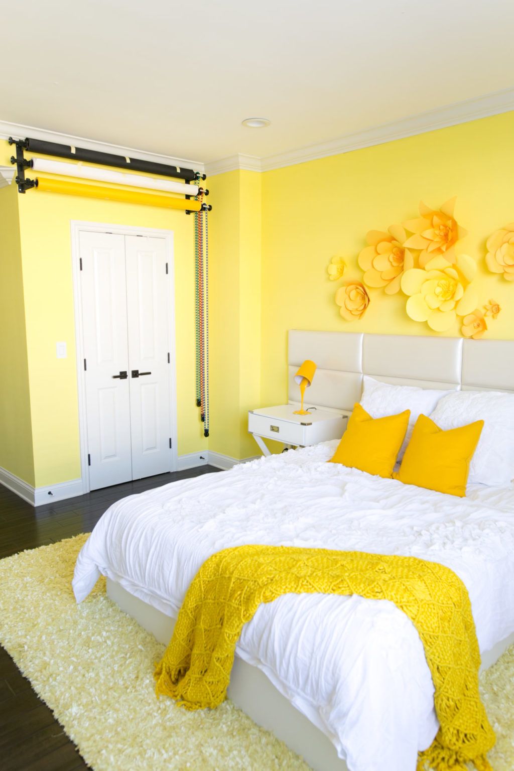 Master Bedroom In Neutrals And Yellow