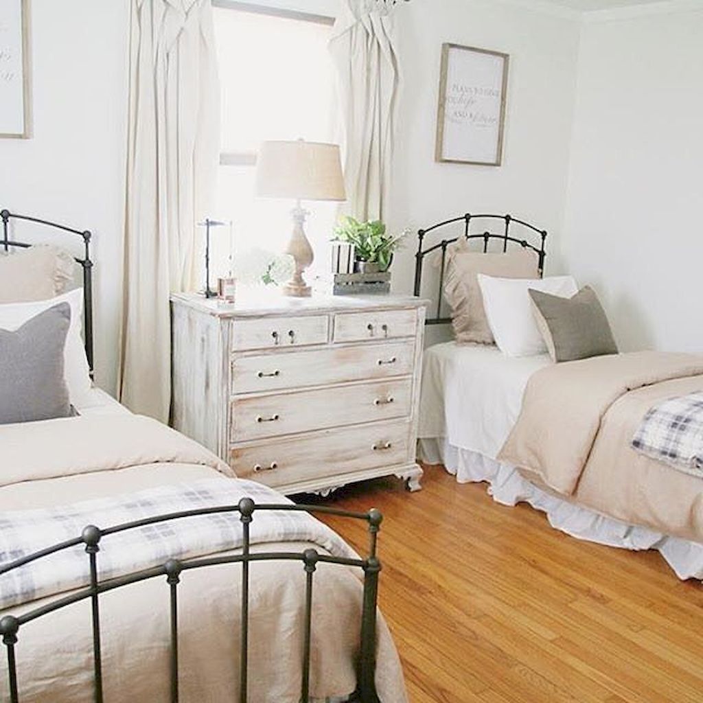 Vintage Style Twin Guest Bedroom