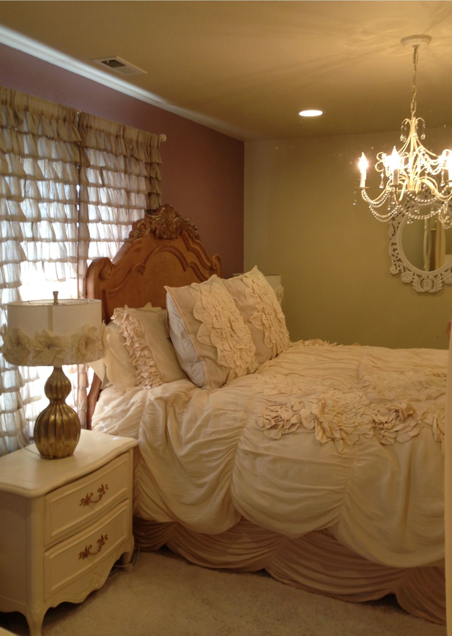 Purple Gold And Cream Bedroom