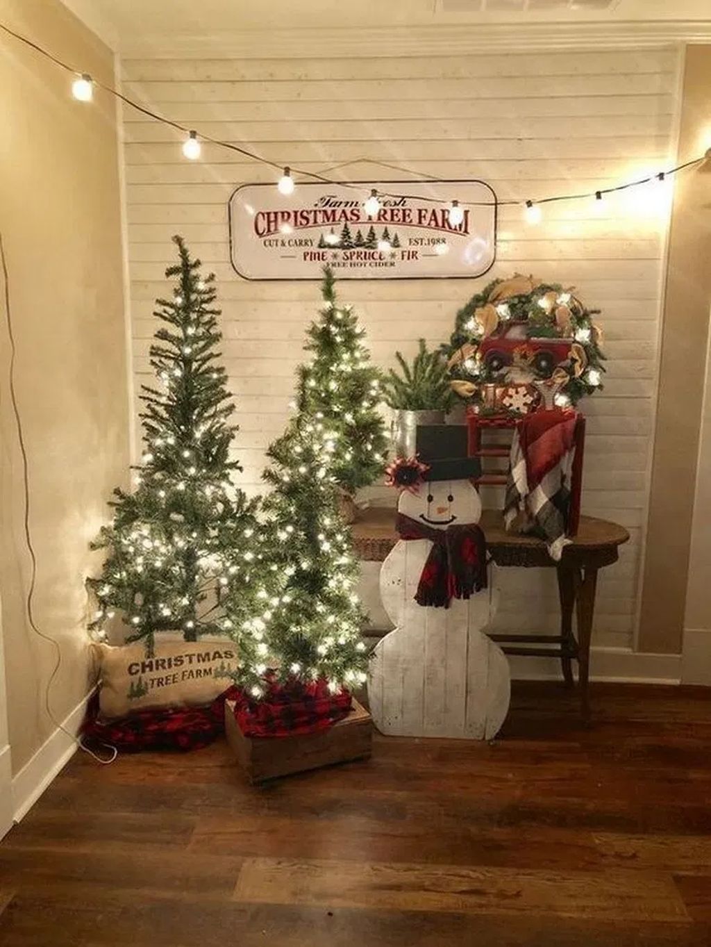 Country Christmas Tree Decorating Ideas