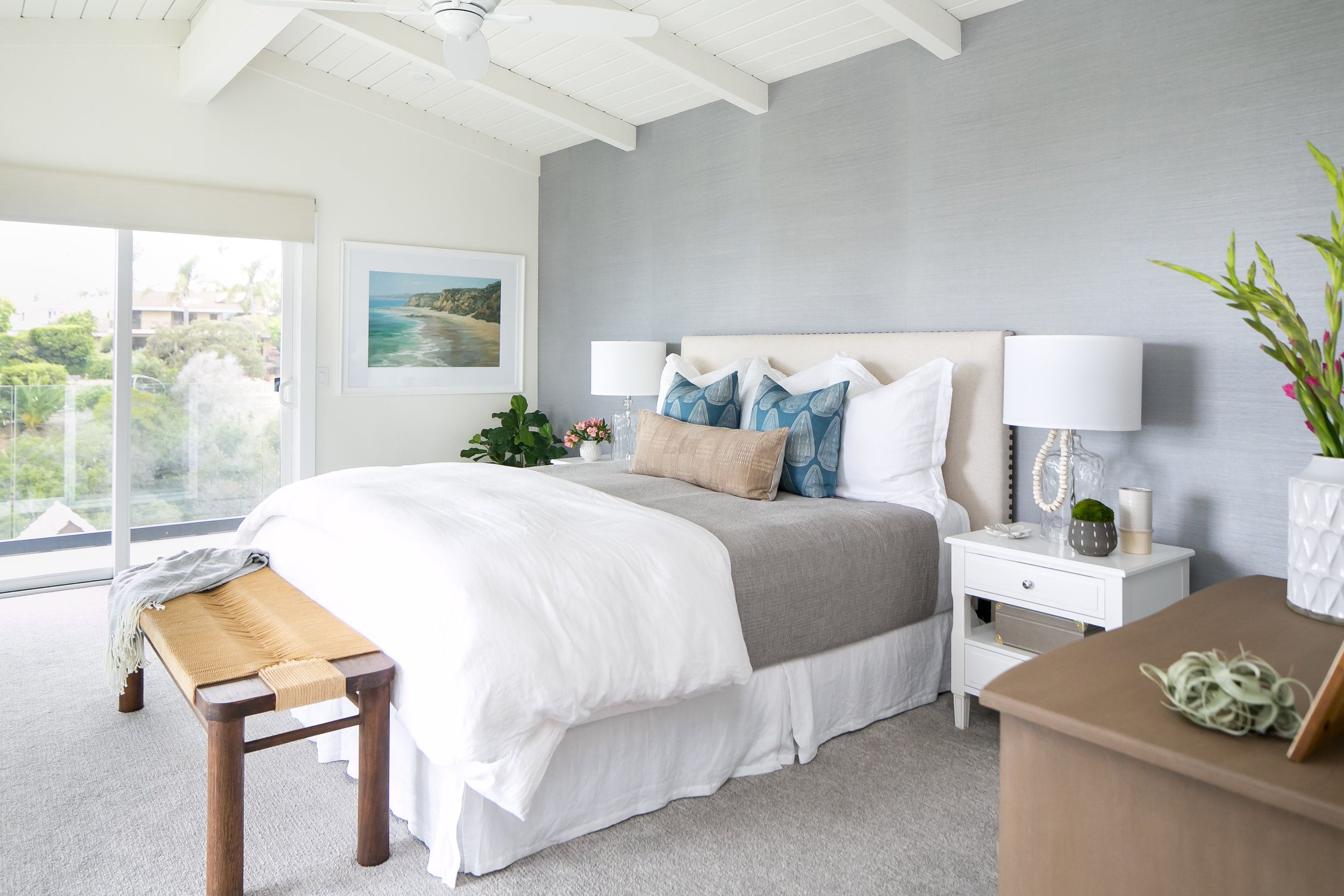 Coastal Blissful Master Bedroom