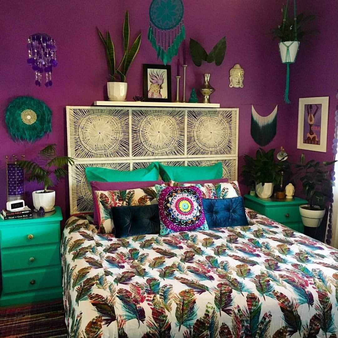 Purple Flowers In The Bedroom