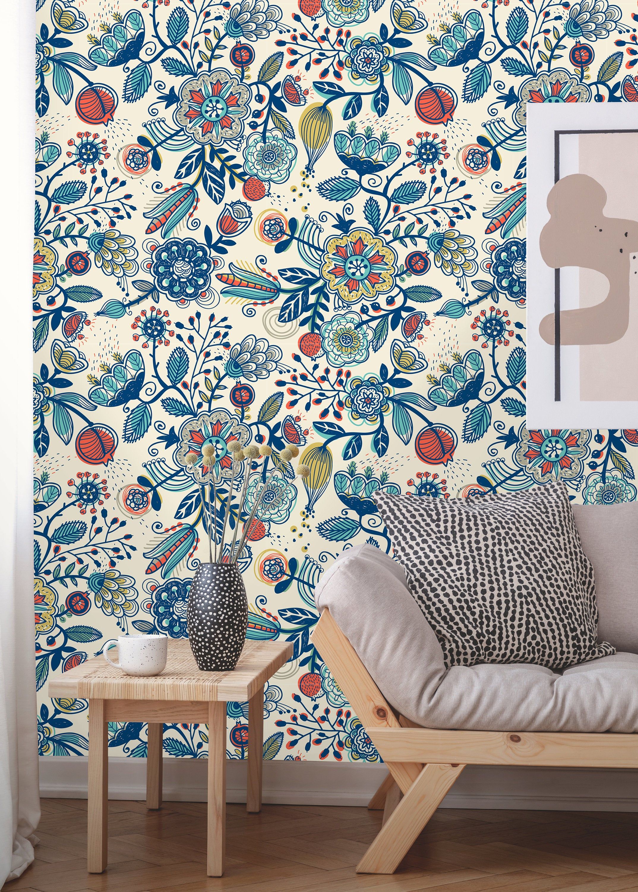 Effortless Bohemian Style: Easy DIY Makeover With Boho Peel And Stick Wallpaper