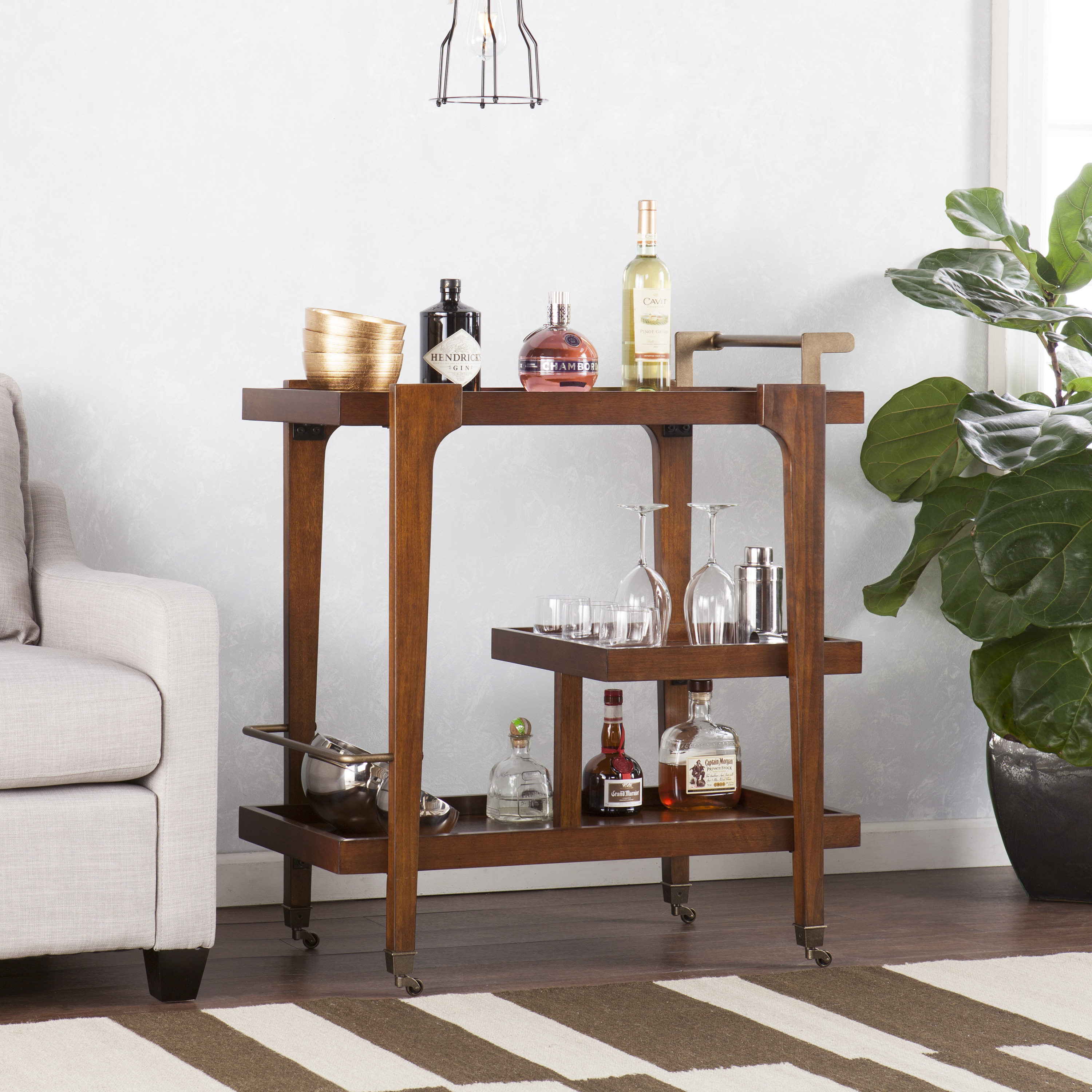 Trendy Bar Carts For Home Entertaining