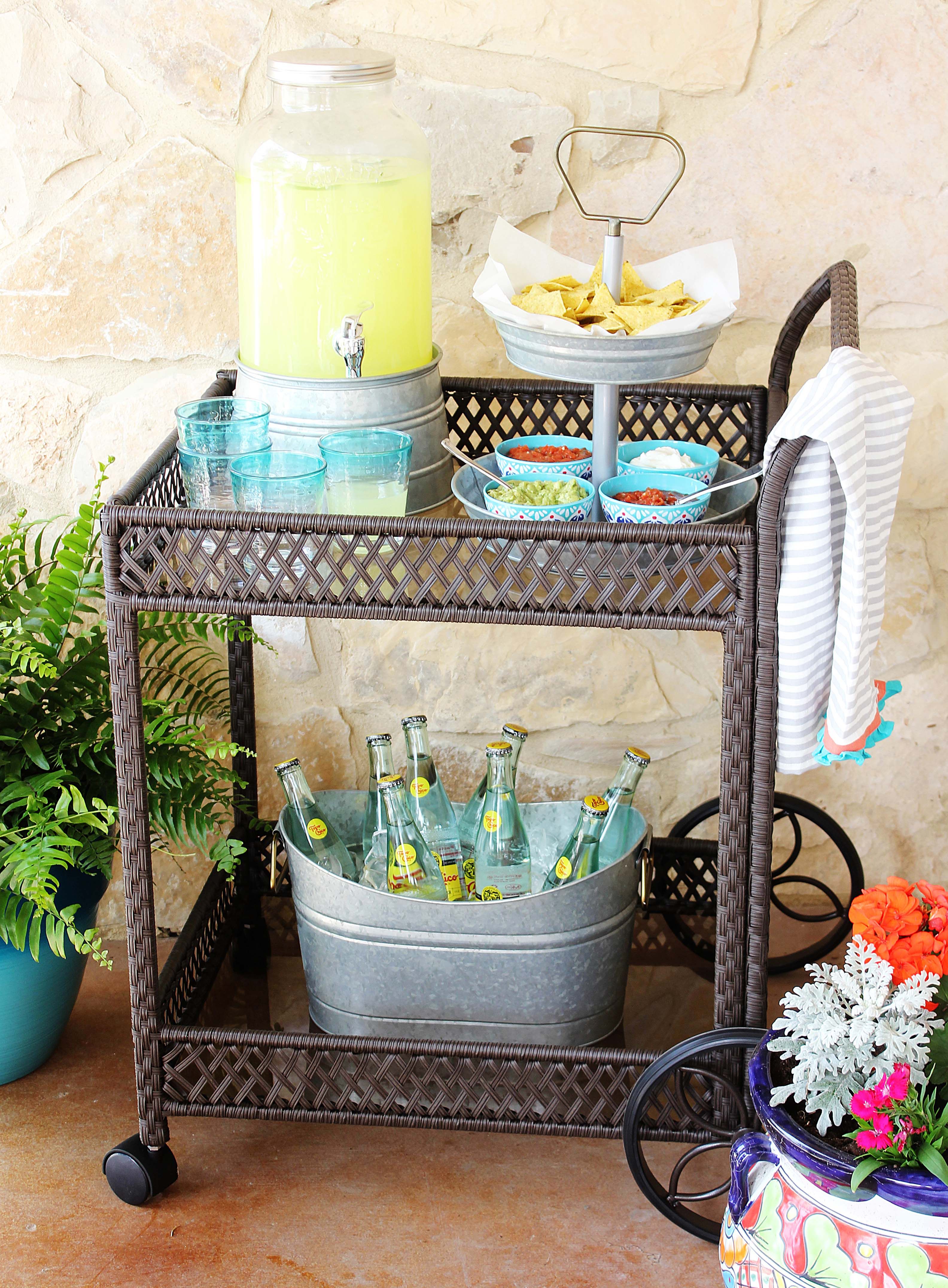 Sturdy Wooden Bar Carts For Entertaining Guests