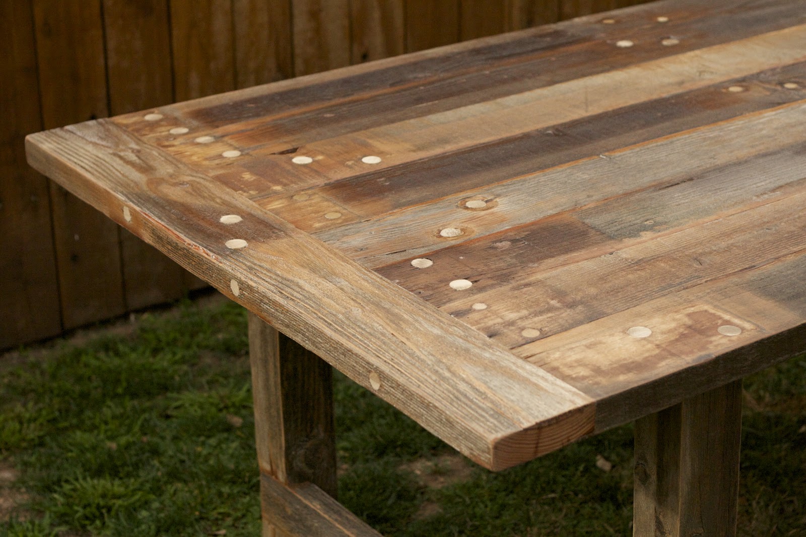 Reclaimed Wood Outdoor Dining Table