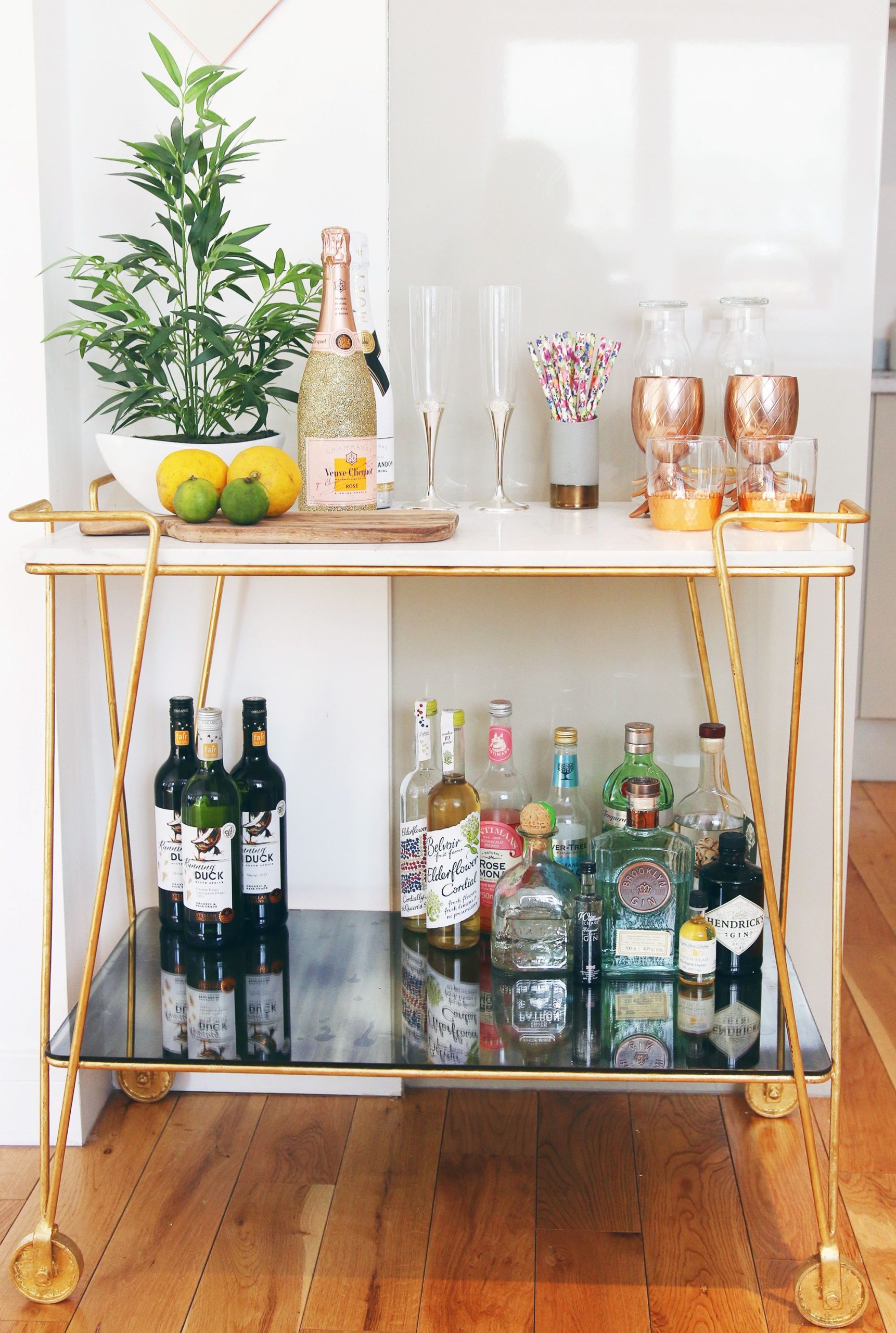 Trendy Bar Carts For Home Entertaining