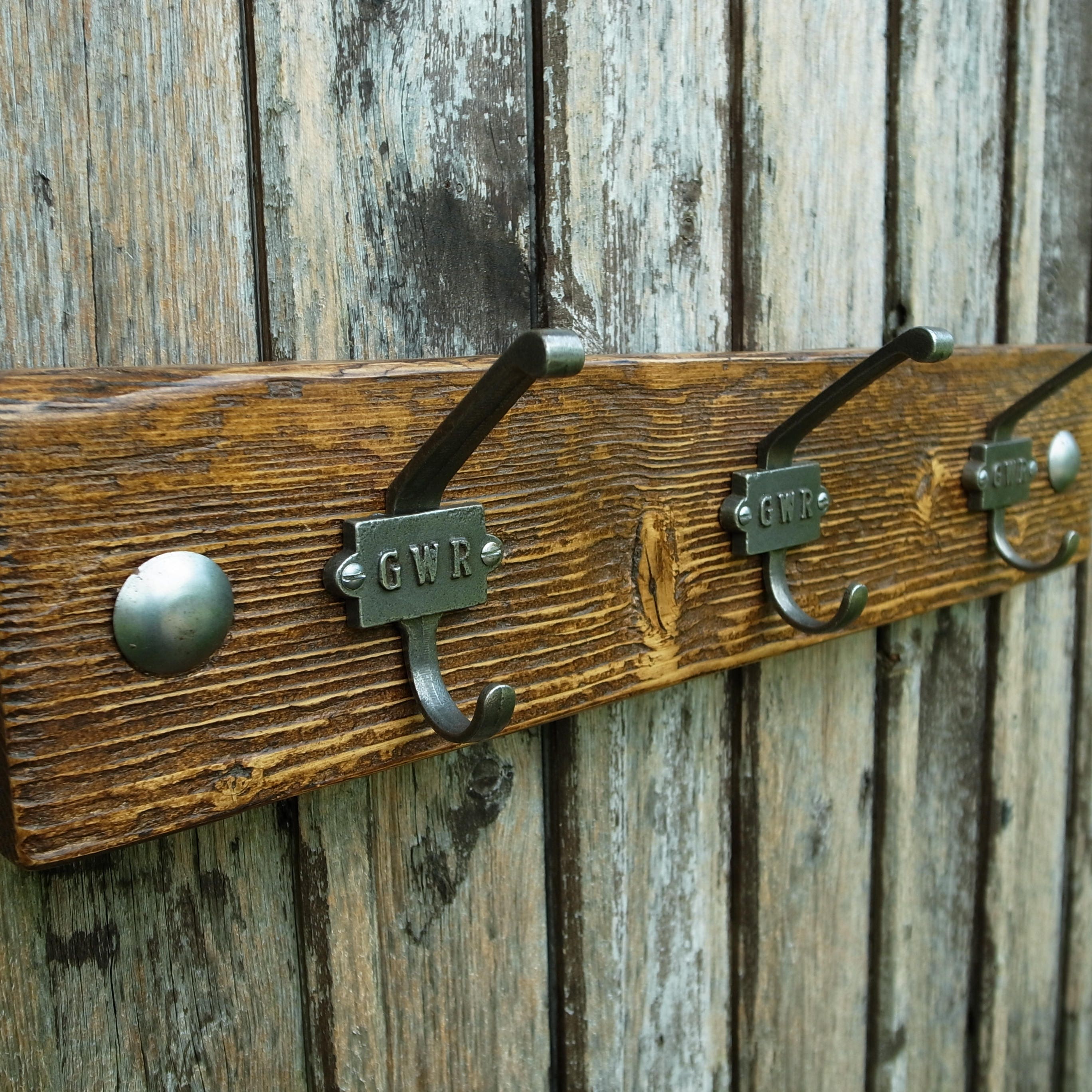Rustic Wooden Coat Hooks For Mudrooms